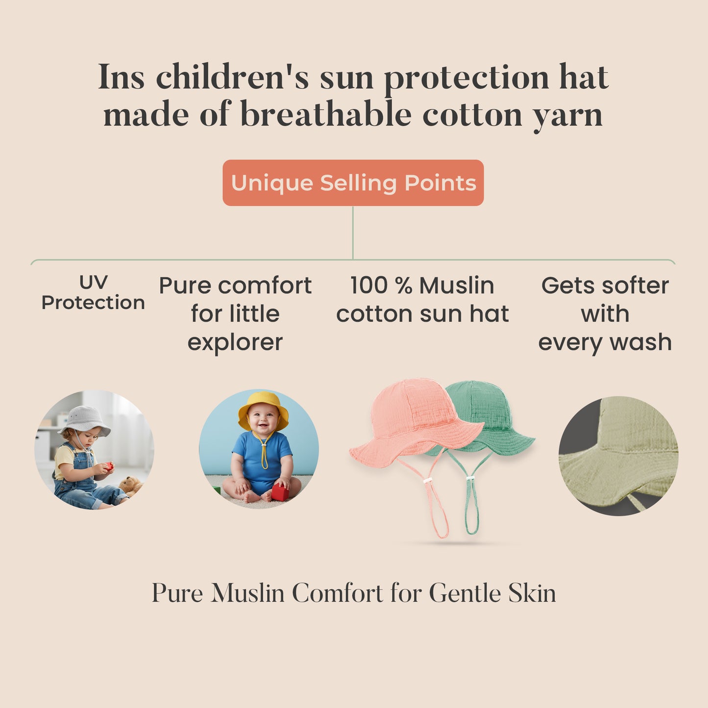 ComfortCarry™ Baby Sun Hat