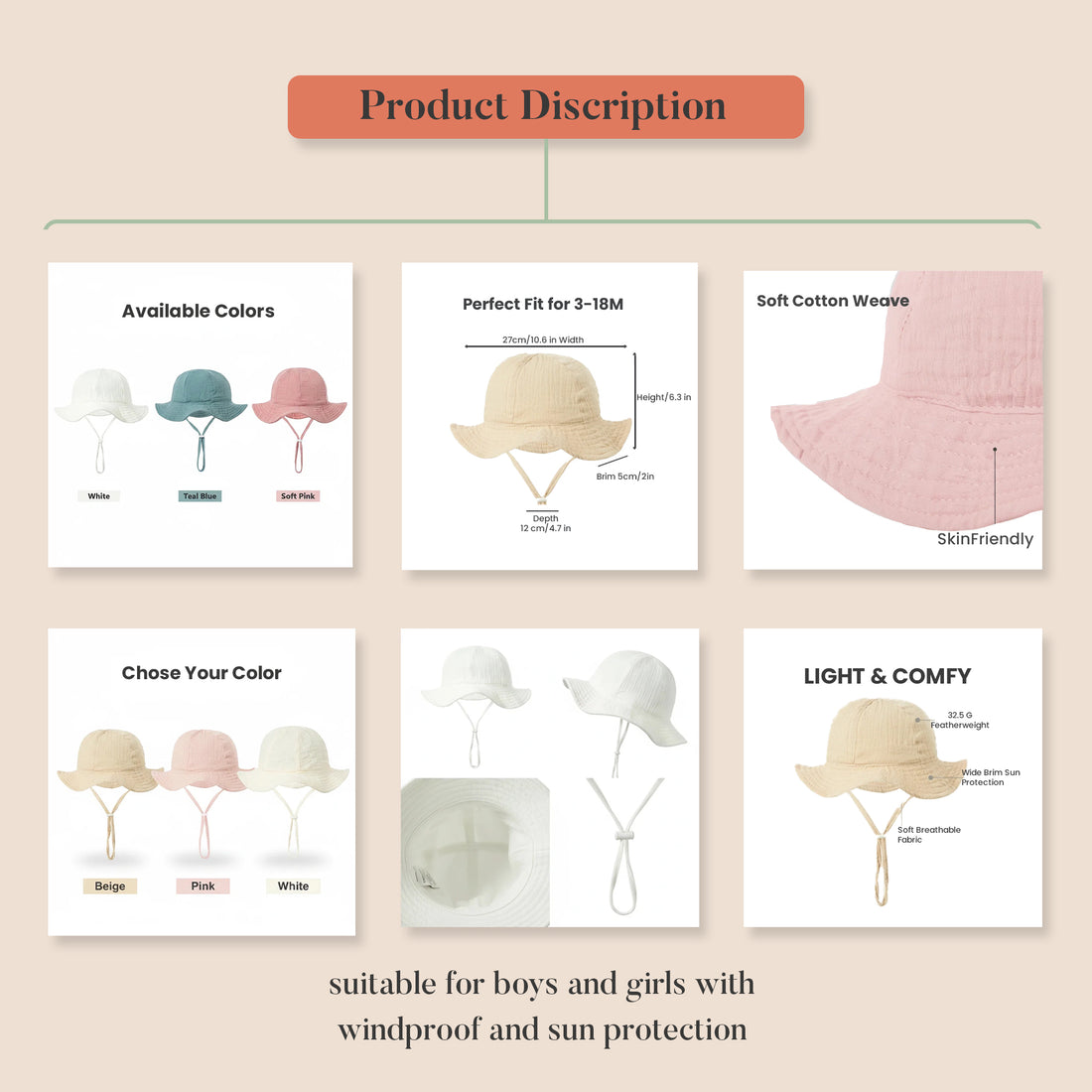 ComfortCarry™ Baby Sun Hat